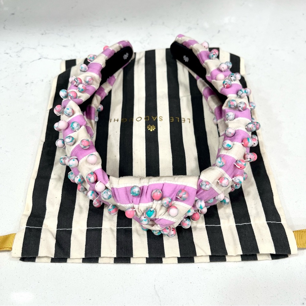 Lele Sadoughi OOAK Millefiori Stripped Headband